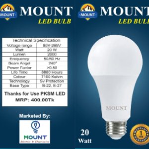 Mount Led Bulb 20 w