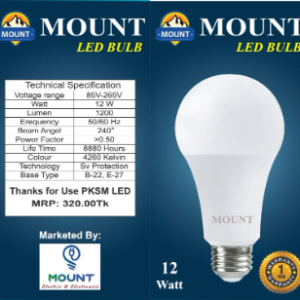 Mount Led bulb 12 w